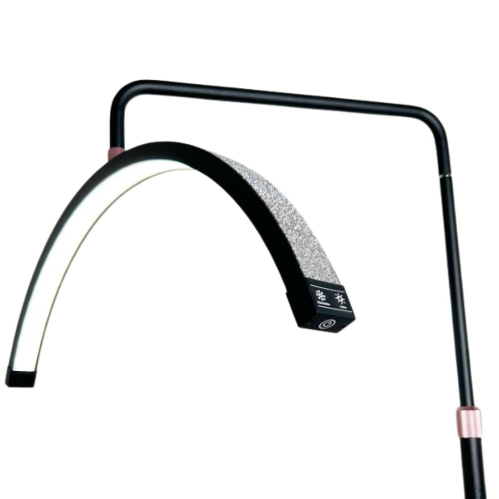 Lampe en demi cercle avec support